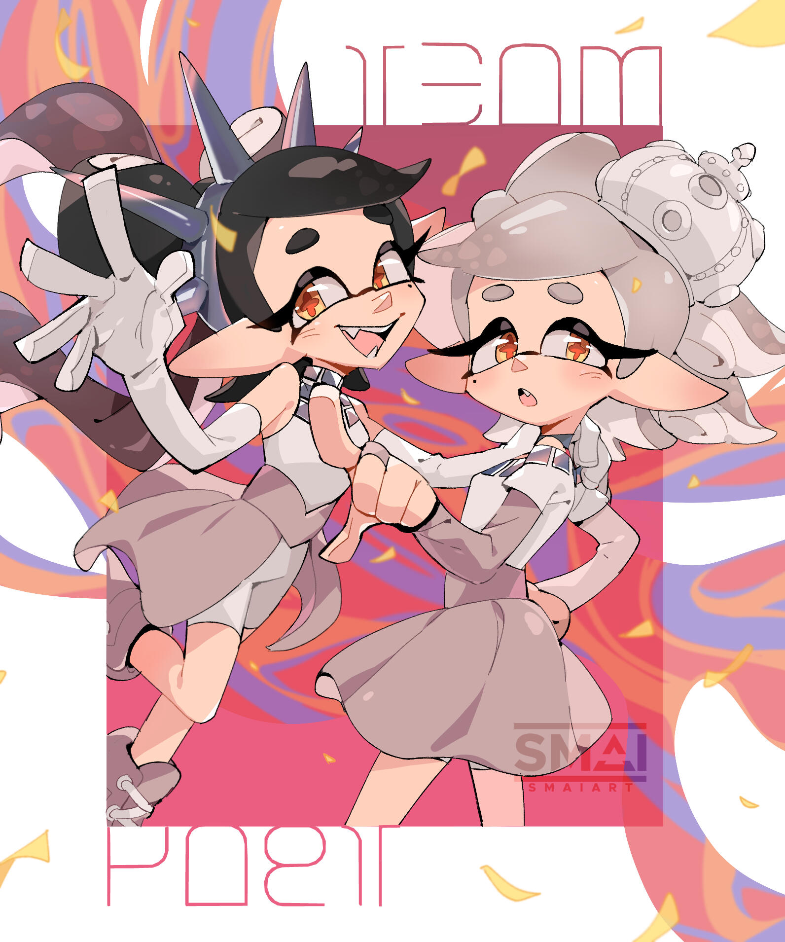 Splatoon - Team Past Illustration