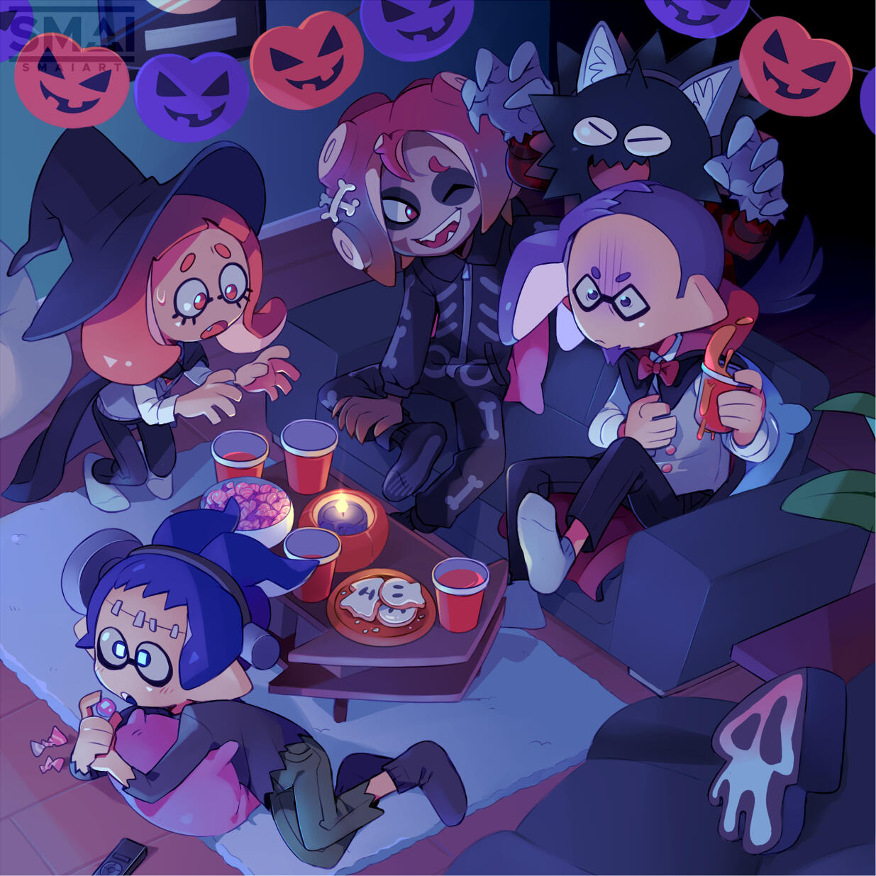 Splatoon Halloween Illustration