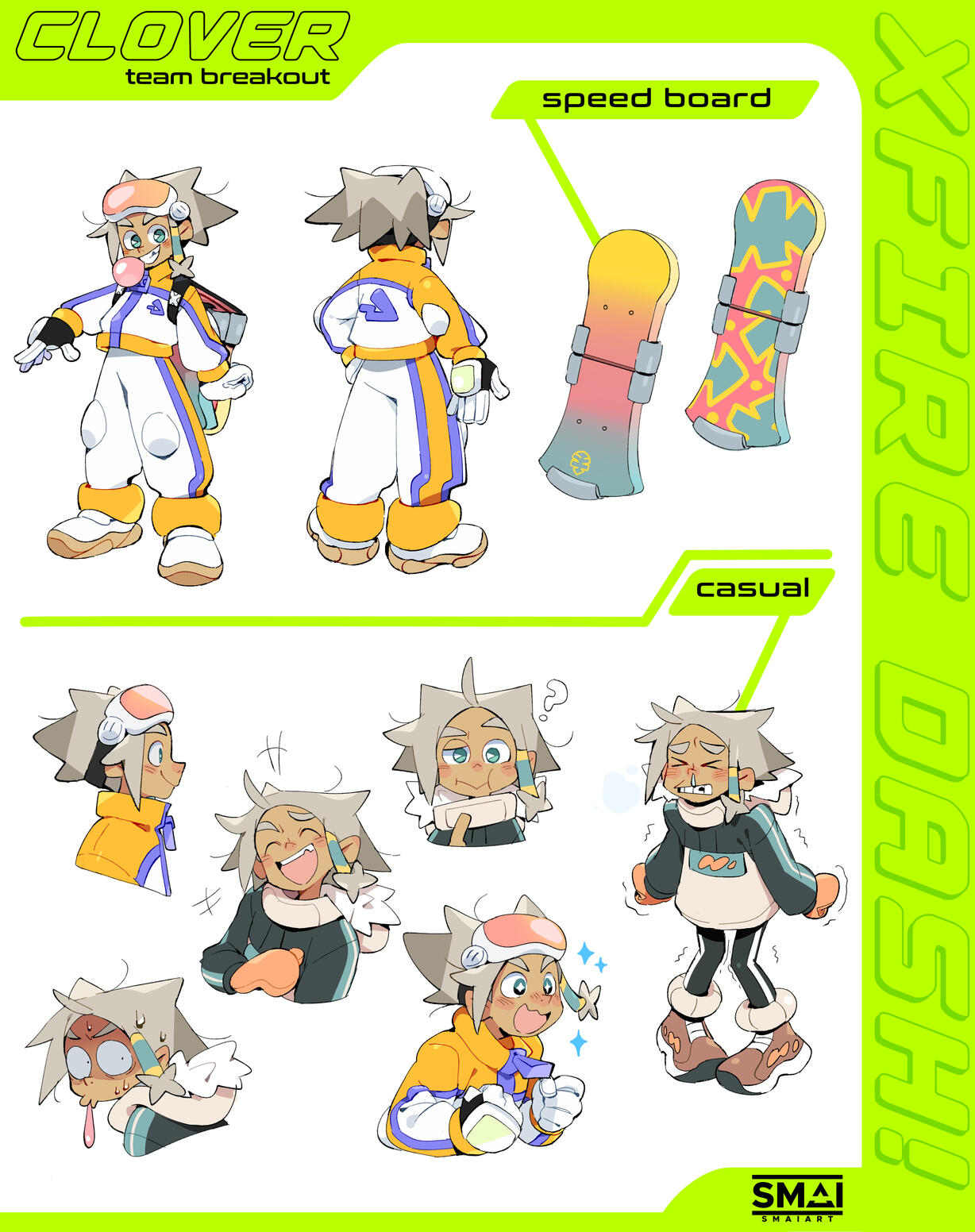 XFIRE DASH - Clover Character Sheet