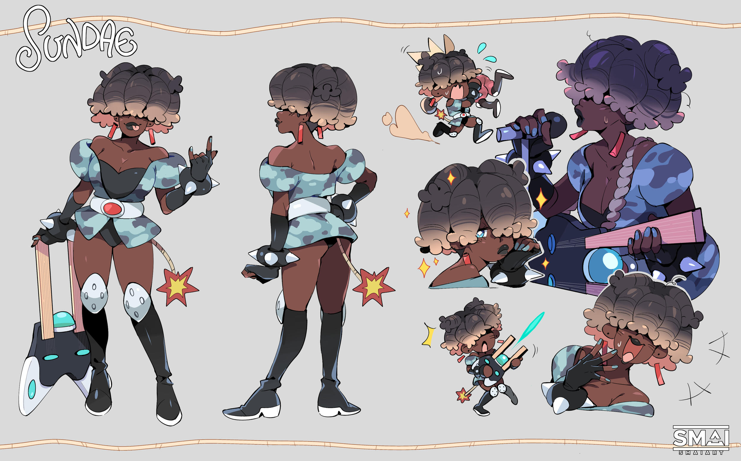Sundae - Character Design Sheet