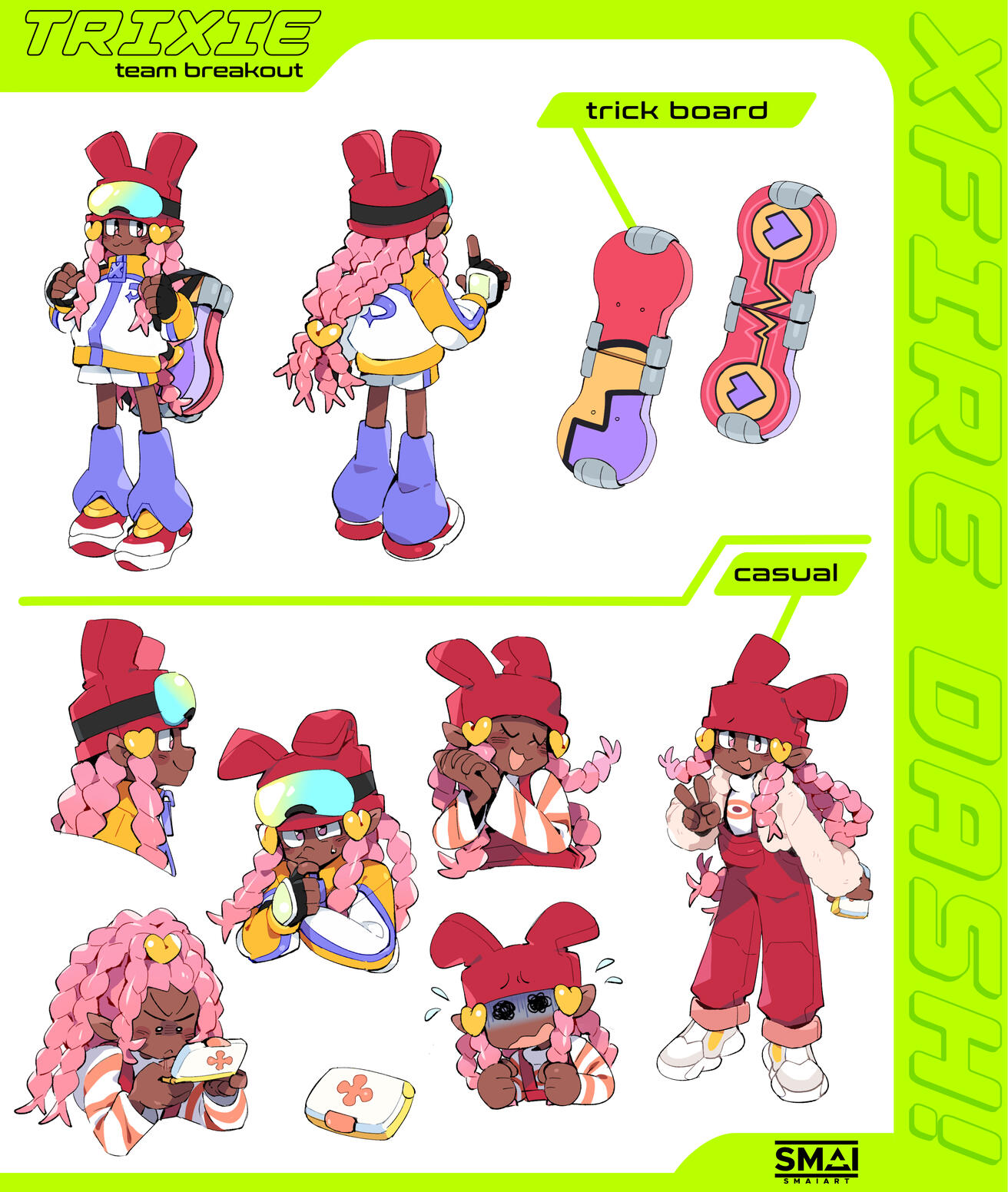 XFIRE DASH - Trixie Character Sheet