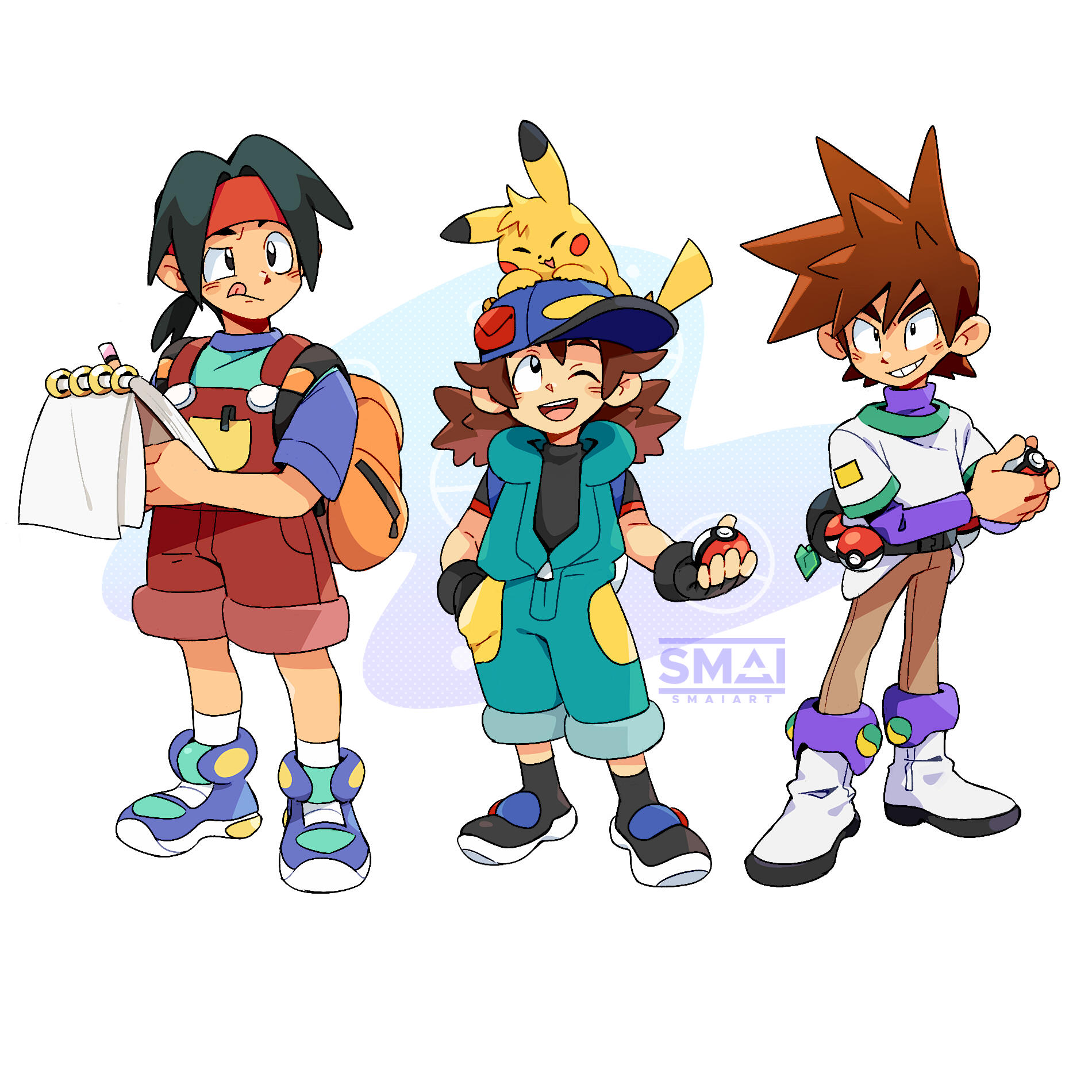 Pokemon characters in my style