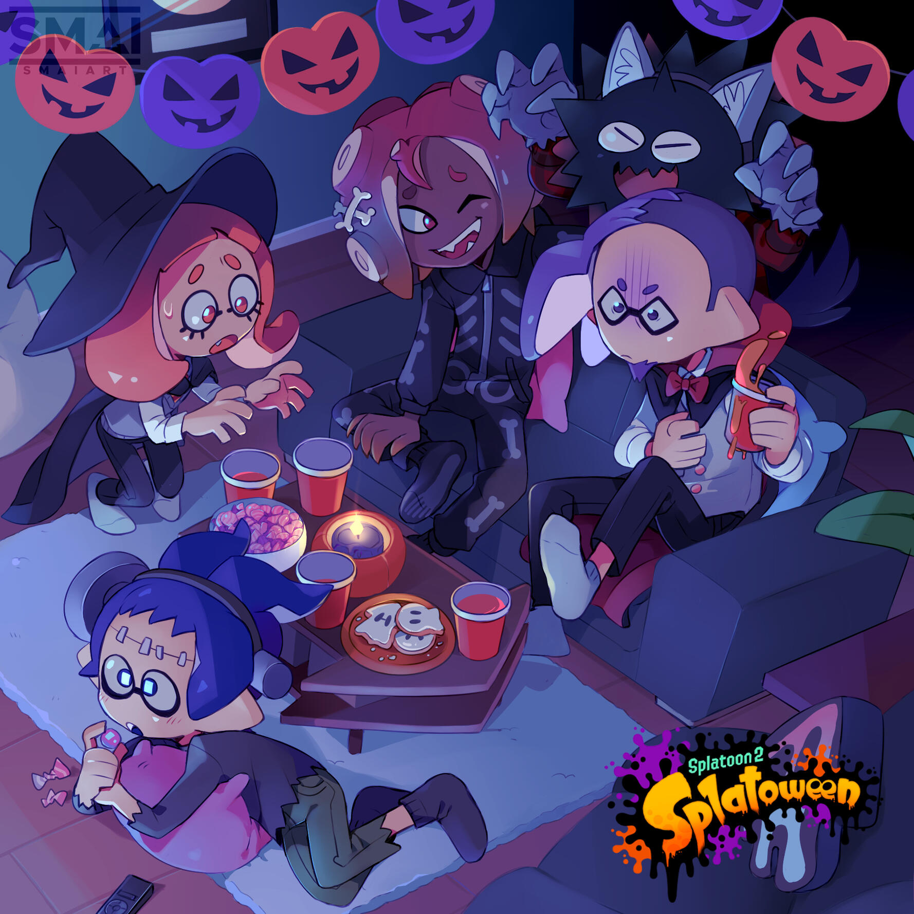 Splatoon Halloween Fanart