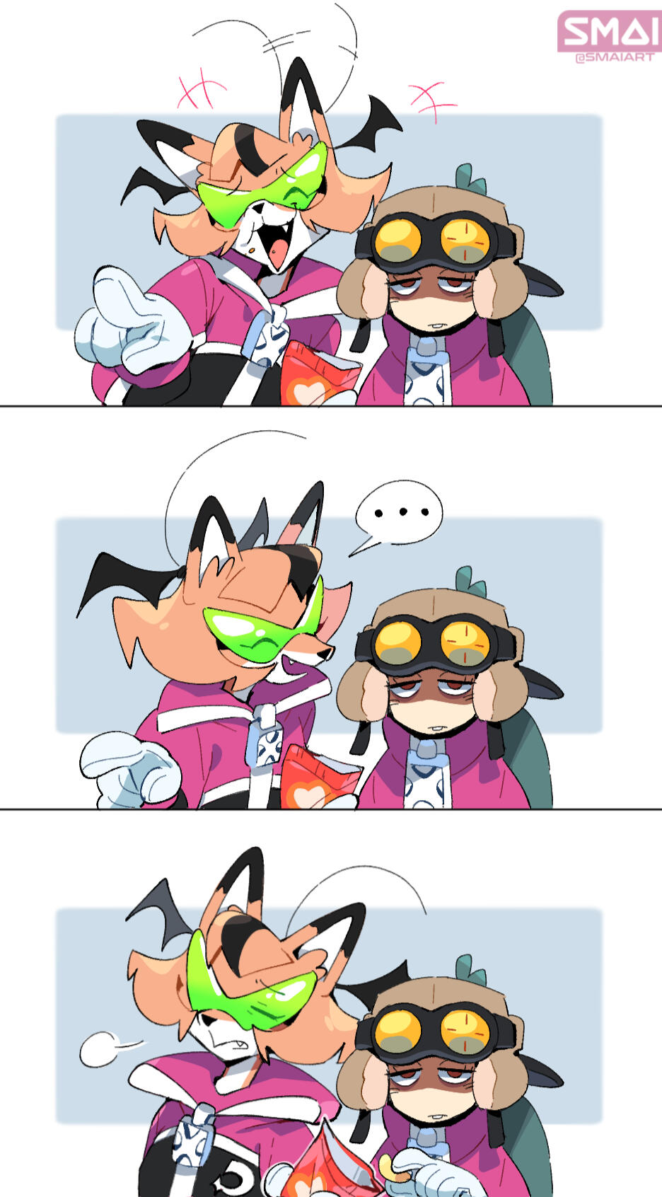 Hollie &amp; Slug - Art Template Meme Redraw