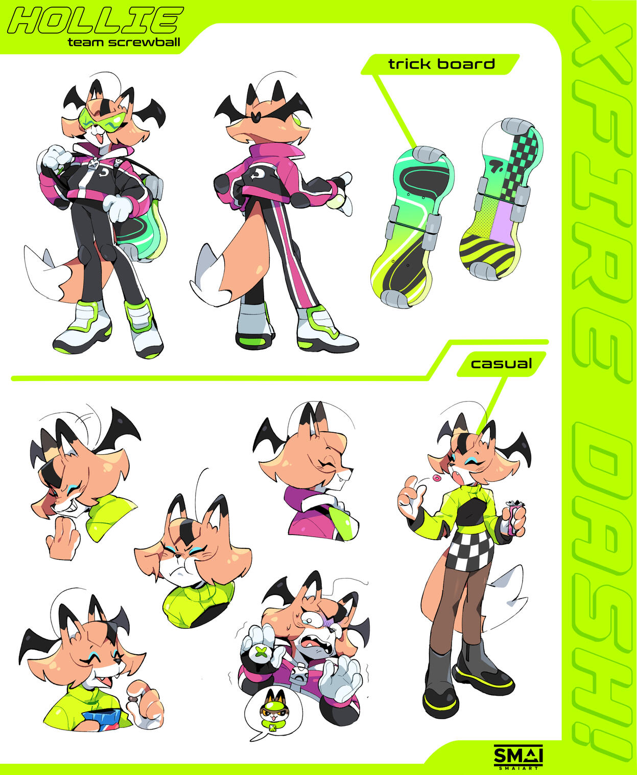 XFIRE DASH - Hollie Character Sheet