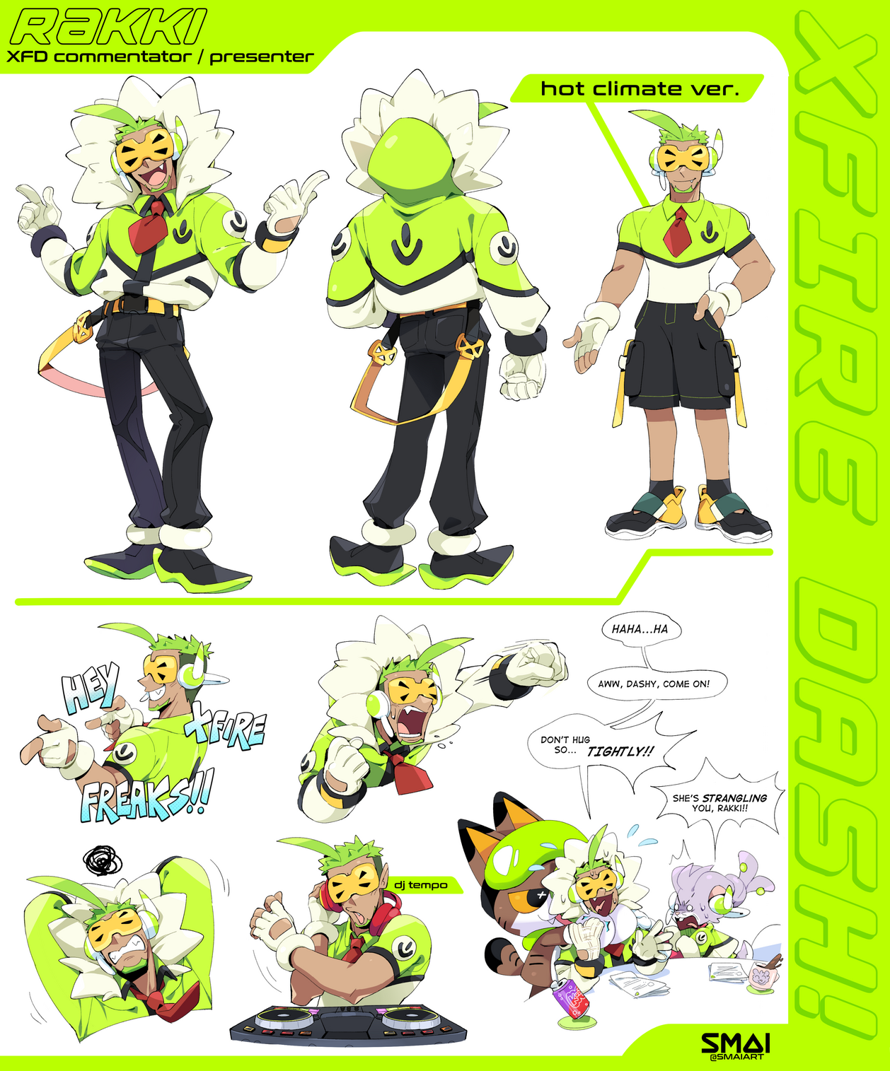 XFIRE DASH - Rakki Character Sheet